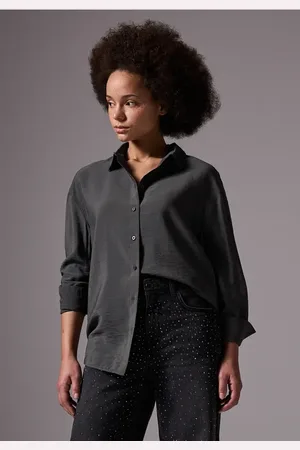 Street one Femme Blouse à la coupe décontractée in Gris