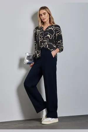 Street one Femme Tunique avec détails smocks in Bleu