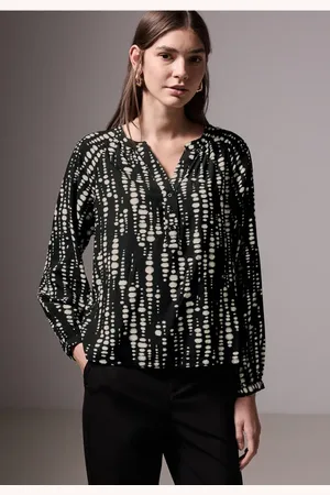 Street one Femme Blouse raglan imprimée in Noir