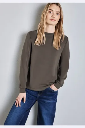 Street one Femme Chemise en soie in Marron