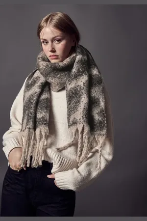 Street one Femme Écharpe jacquard in Beige