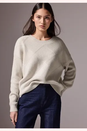 Street one Femme Pull à motifs structurés in Blanc
