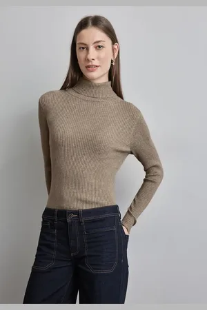 Street one Femme Pull à col roulé basique in Beige