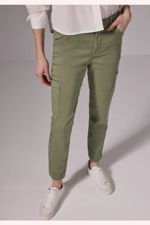 Street one Femme Pantalon au look cargo in Vert