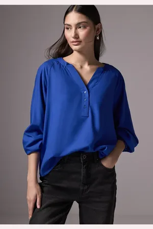 Street one Femme Blouse raglan en couleur unie in Bleu