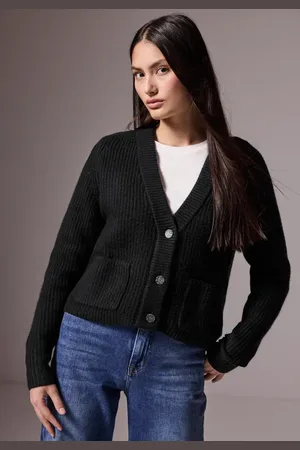 Street one Femme Cardigan court in Noir
