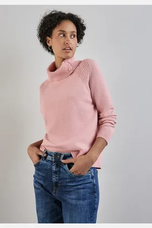 Street one Femme Pull à col montant in Rose