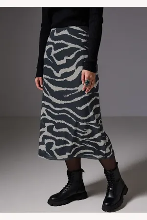 Street one Femme Jupe en maille berbère in Gris
