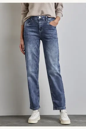 Street one Femme Jeans en coupe casual in Bleu