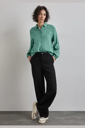 Street one Femme Chemisier à chemise in Vert