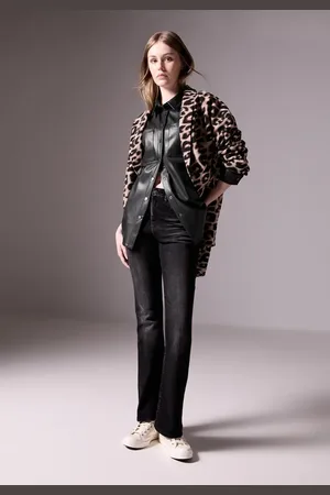 Street one Femme Blouse en aspect cuir in Noir