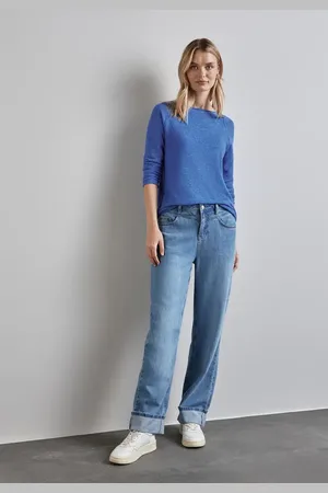 Street one Femme T-shirt à manches longues in Bleu