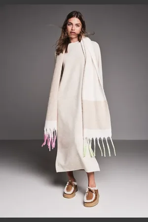 Street one Femme Robe au look mélangé in Beige