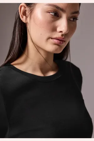 Street one Femme T-shirt avec structure côtelée in Noir