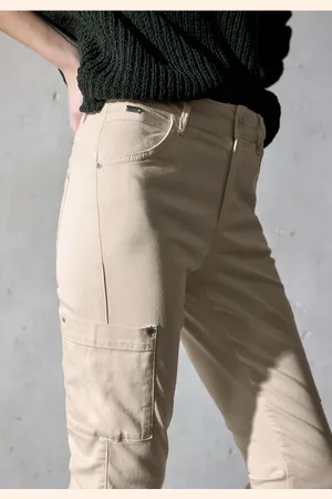 Street one Femme Pantalon au look cargo in Beige
