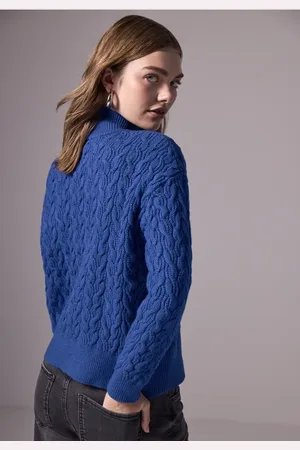Street one Femme Pull court en maille in Bleu