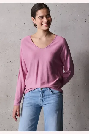 Street one Femme Pull à col en V in Pink