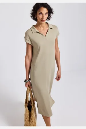Street one Femme Robe en tricot in Beige