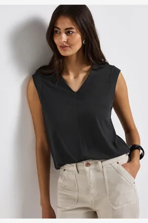Street one Femme Chemise à motifs en soie in Gris