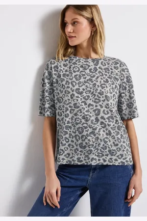 Street one Femme T-shirt à motifs in Beige