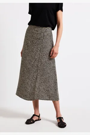 Street one Femme Jupe léopard en cache-cœur in Beige