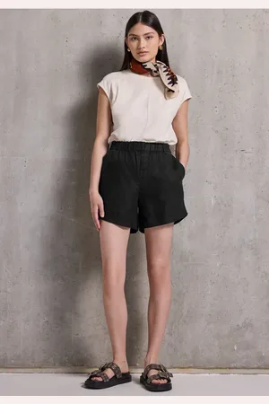 Street one Femme Short en papier in Noir
