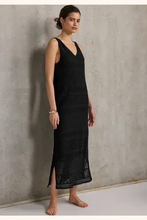 Street one Femme Robe en dentelle in Noir