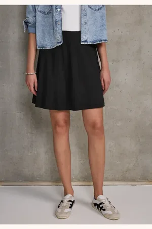 Street one Femme Jupe en couleur unie in Noir