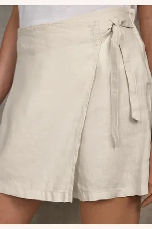 Street one Femme Escort en lin au look cache-cœur in Beige