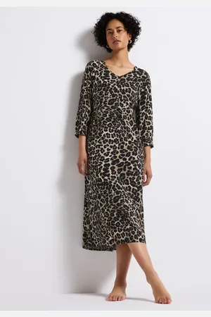 Street one Femme Robe midi à motifs in Noir