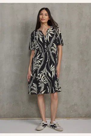 Street one Femme Robe-tunique à motifs in Noir
