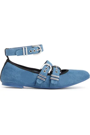 Stuart Weitzman MAVERICK BALLET FLAT, Last chance, , DENIM VINTAGE