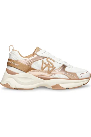 Stuart Weitzman SW TRAINER, SNEAKERS, , MESH/CUIR DE VEAU LISSE