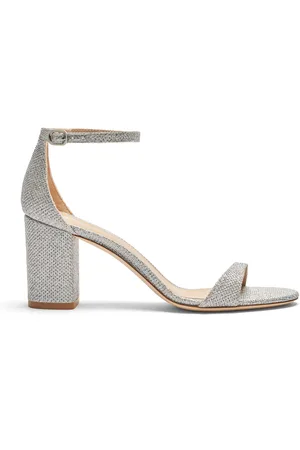 Stuart Weitzman NUDIST II 75 BLOCK SANDAL, SANDALES, , NEW NOIR