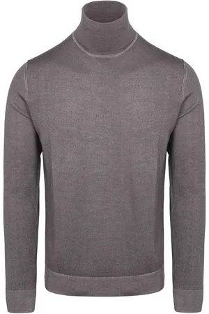 Marc O’ Polo Pull Col Roulé Laine Merino Gris Anthracite