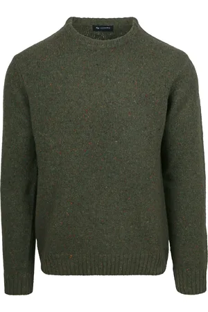 Suitable Pull Tweed Mix Laine Vert Vert foncé