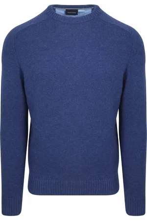 Suitable Pull Agneline Col Rond Royal Bleu Bleu foncé