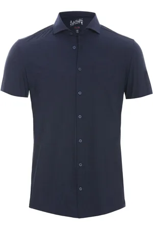 Pure Chemise Manches Courtes The Functional Marine Bleu Bleu foncé