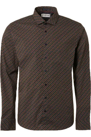 No Excess Chemise Impression Caramel Vert Marron Multicoloré
