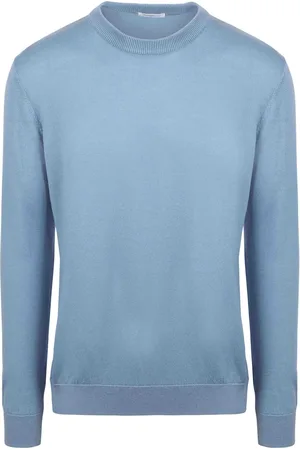 Knowledge Cotton Apparal Pullover Laine Clair Bleu clair Bleu