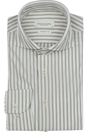 Profuomo Chemise Tricotée Japonais Rayures