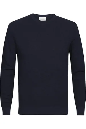 Profuomo Pull Col Rond Marine Bleu foncé Bleu