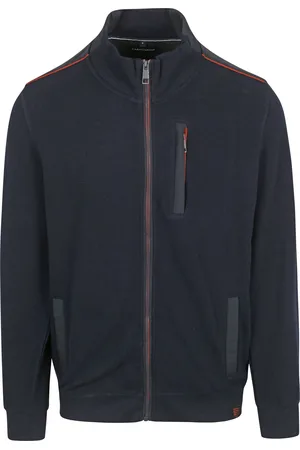 Casa Moda Cardigan Zippé Navy Bleu foncé Bleu