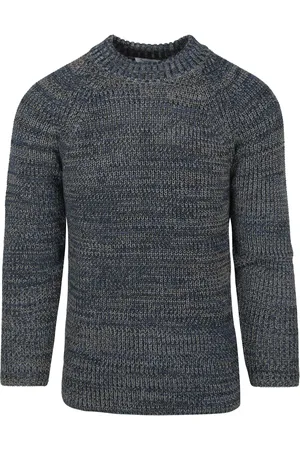 Knowledge Cotton Apparal Pull Yarn Bleu Multicoloré
