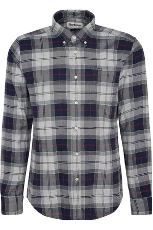 Barbour Chemise Kyeloch Carreaux Multicoloré Bleu Bleu foncé Gris