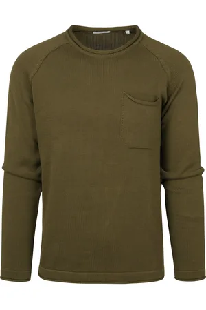 Knowledge Cotton Apparal Sweater Olive Vert Vert foncé