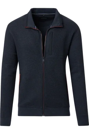 Casa Moda Cardigan Zippé Marine Bleu Bleu foncé