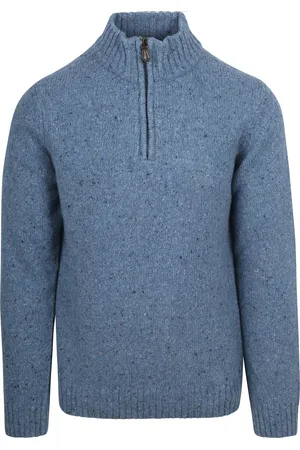 Suitable Pull Half Zip Tweed Mix Laine