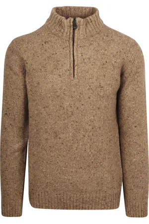 Suitable Pull Half Zip Tweed Mix Laine