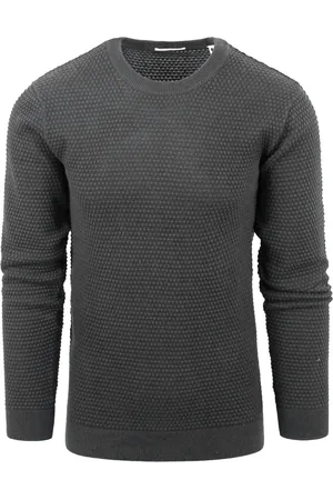 Knowledge Cotton Apparal ConnaissancesCotton Apparel Sweater Vagn Anthracite Gris